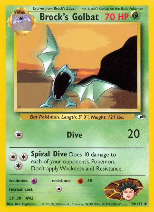 Brock's Golbat - 39/132 - Gym Heroes