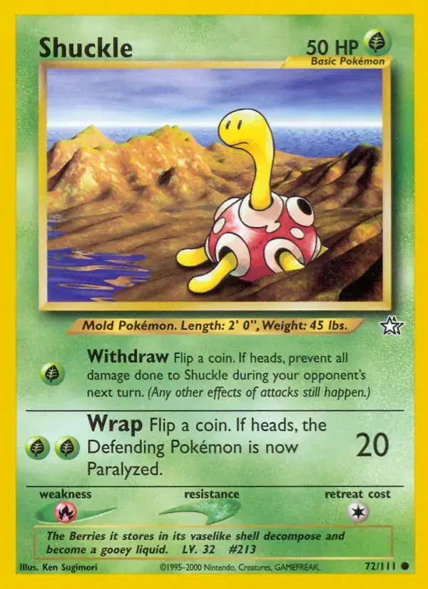 Shuckle - 72/111 - Neo Genesis