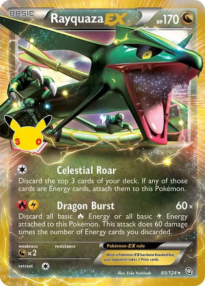 Rayquaza EX - 85/124 - 30th Celebration - Classic Collection