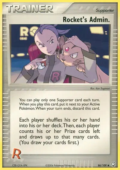 Rocket's Admin. - 86/109 - EX Team Rocket Returns
