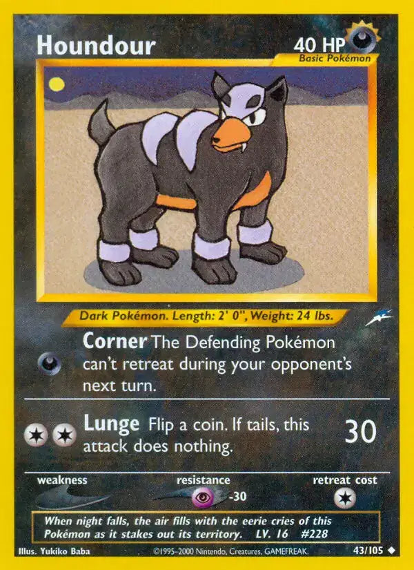 Houndour - 43/105 - Neo Destiny