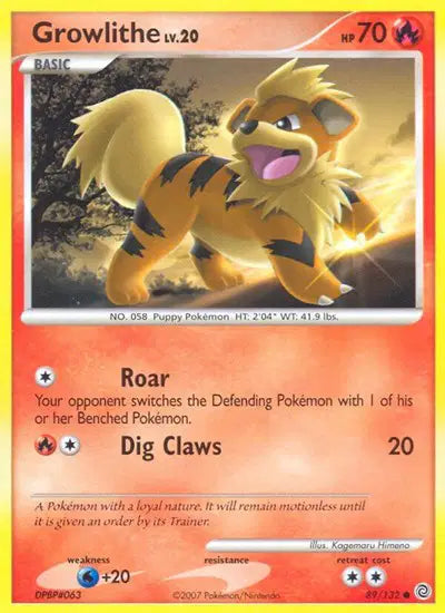Growlithe - 89/132 - Secret Wonders
