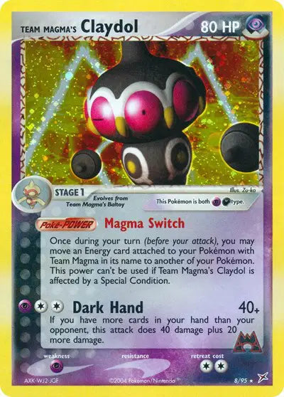 Team Magma's Claydol - 8/95 - Ex Team Magma vs Team Aqua