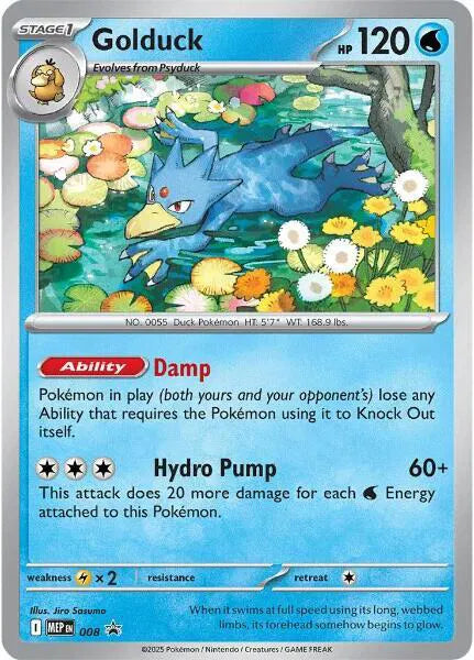 Golduck - 008 - Mega Evolution Promo