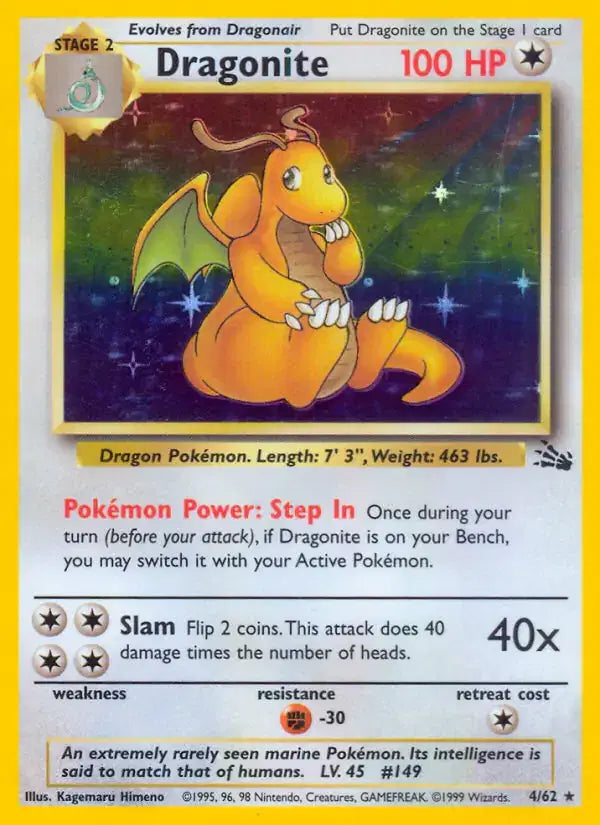 Dragonite - 4/62 - Fossil