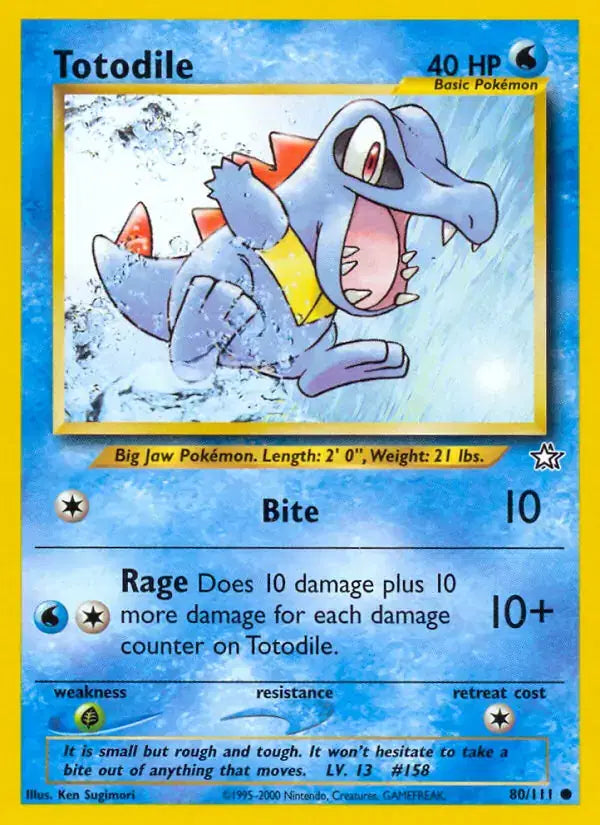 Totodile - 80/111 - Neo Genesis