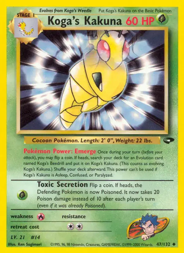 Koga's Kakuna - 47/132 - Gym Challenge