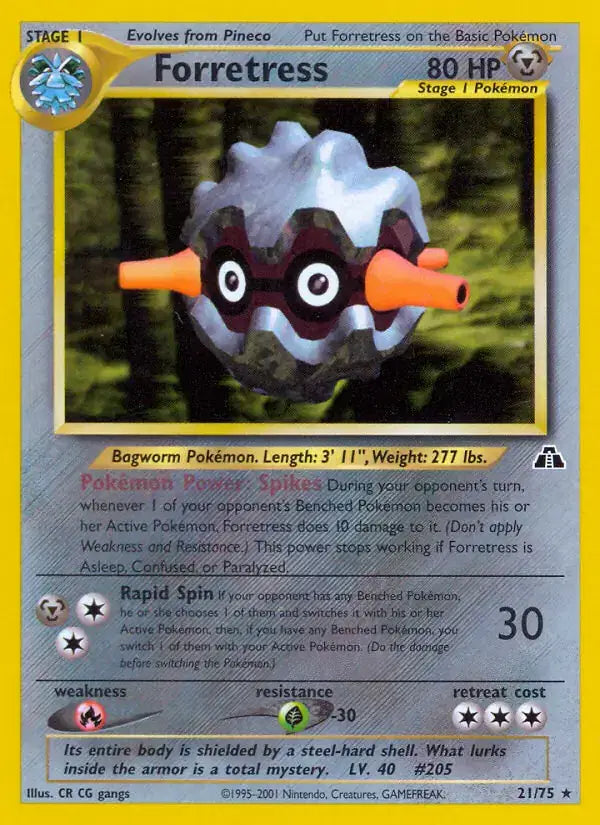 Forretress - 21/75 - Neo Discovery