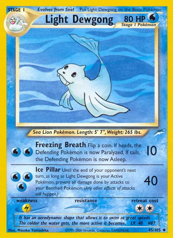 Light Dewgong - 45/105 - Neo Destiny