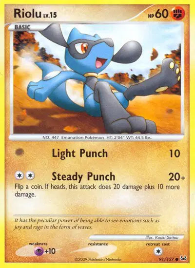 Riolu - 91/127 - Platinum