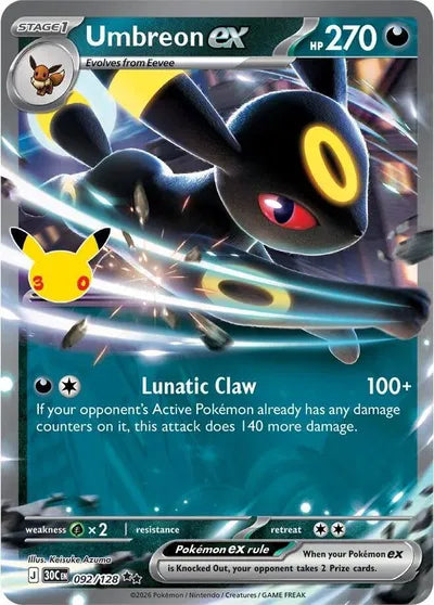 Umbreon ex - 092 - 30th Celebration