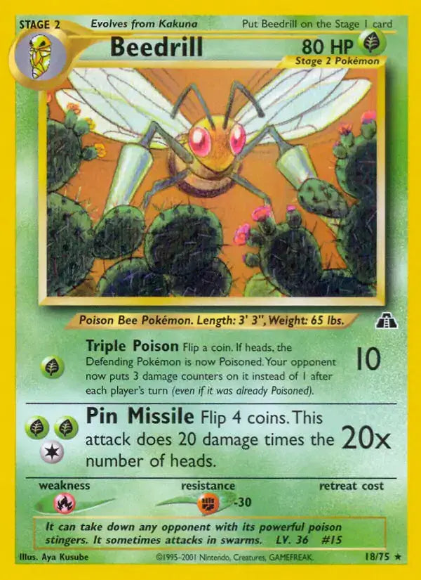 Beedrill - 18/75 - Neo Discovery