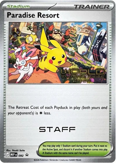 Paradise Resort - 092 - World Championships 2026 - Staff - Mega Evolution Promos