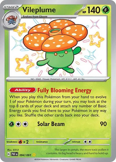 Vileplume - 094/091 - Paldean Fates