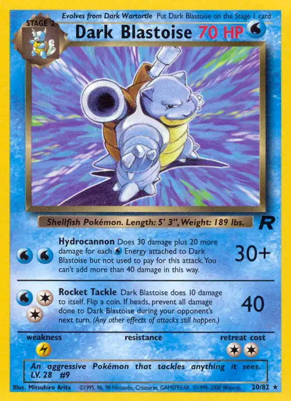 Dark Blastoise - 20/82 - Team Rocket