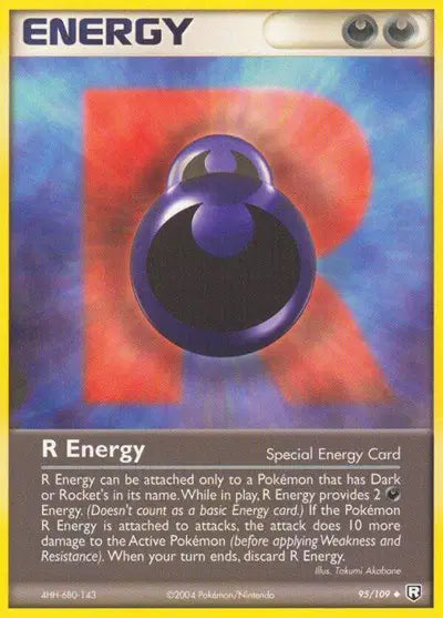 R Energy - 95/109 - EX Team Rocket Returns