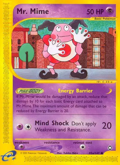 Mr. Mime - 95a/147 - Aquapolis
