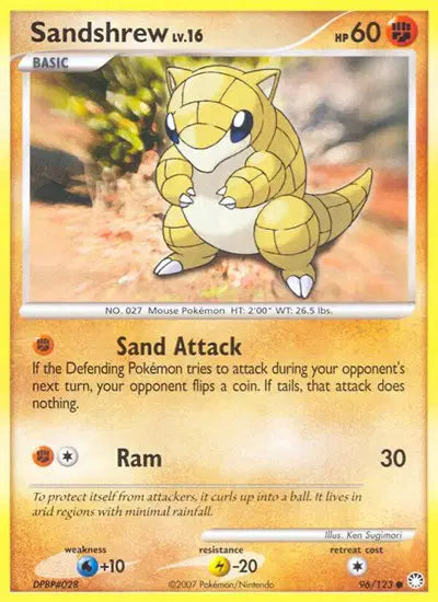Sandshrew - 96/123 - Mysterious Treasures