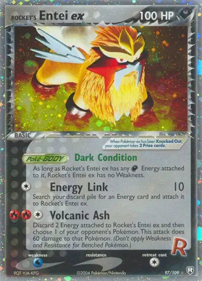 Rocket's Entei ex - 97/109 - EX Team Rocket Returns