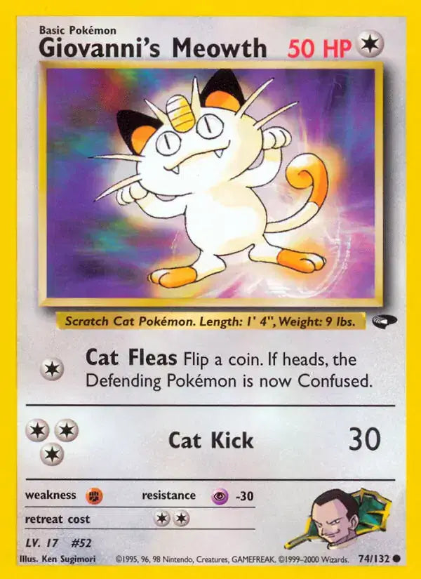 Giovanni's Meowth - 74/132 - Gym Challenge