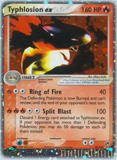 Typhlosion ex - 99/100 - Sandstorm