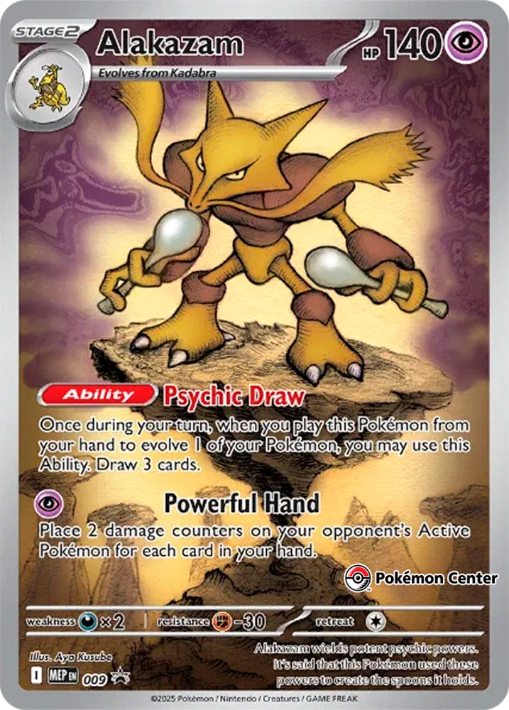 Alakazam - 009 - Pokemon Center - Mega Evolution Promo
