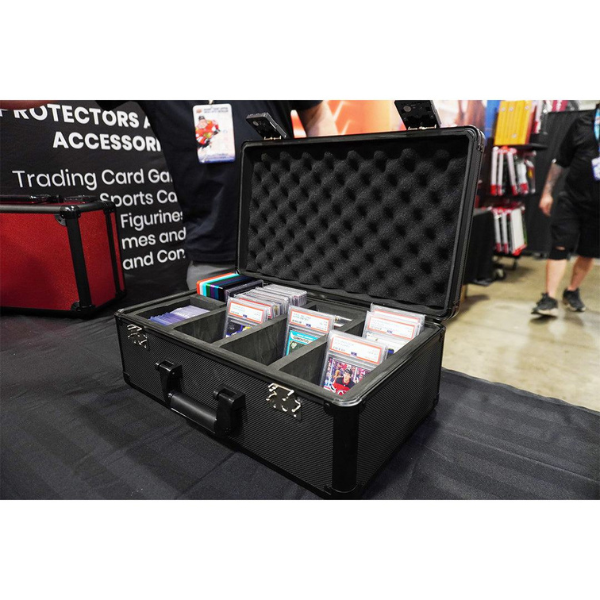 Graded Card Case Aluminum XL - 120 Slabs - Black color