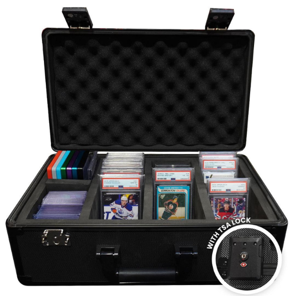 Graded Card Case Aluminum XL - 120 Slabs - Black color