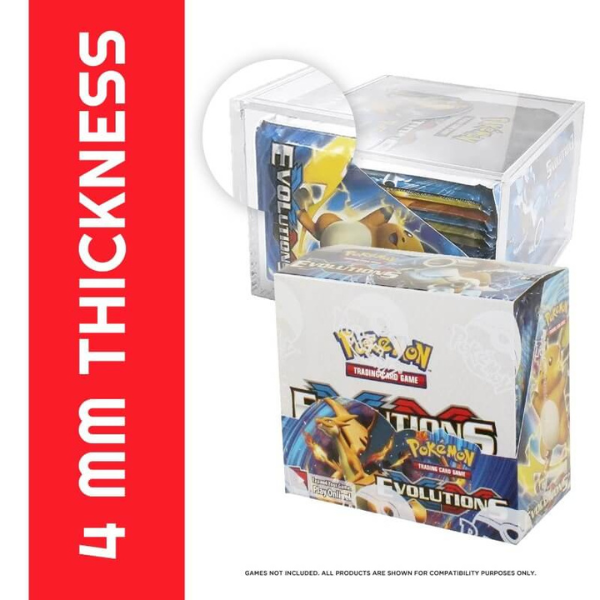 Acrylic Display Case for Booster Box Pokémon