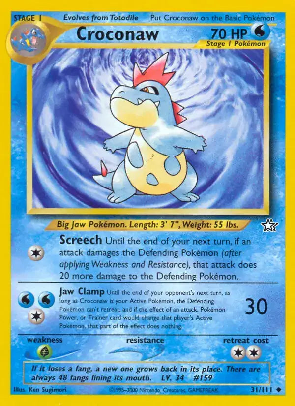 Croconaw - 31/111 - Neo Genesis