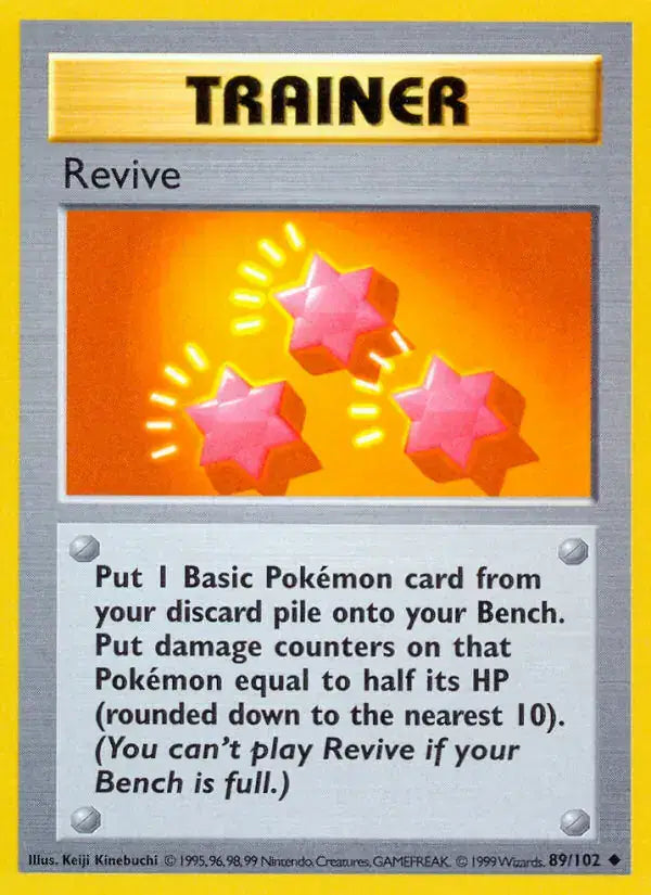Revive - 89/102 - Shadowless - Base Set