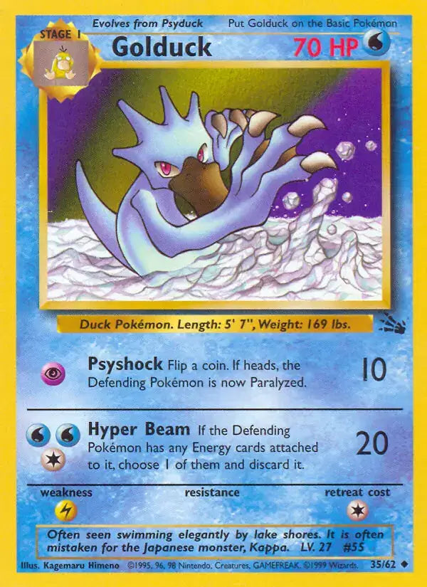 Golduck - 35/62 - Fossil