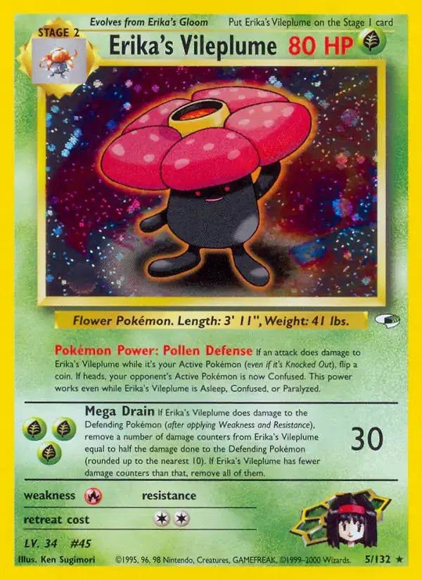 Erika's Vileplume - 5/132 - Gym Heroes