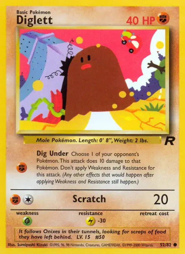 Diglett - 52/82 - Team Rocket