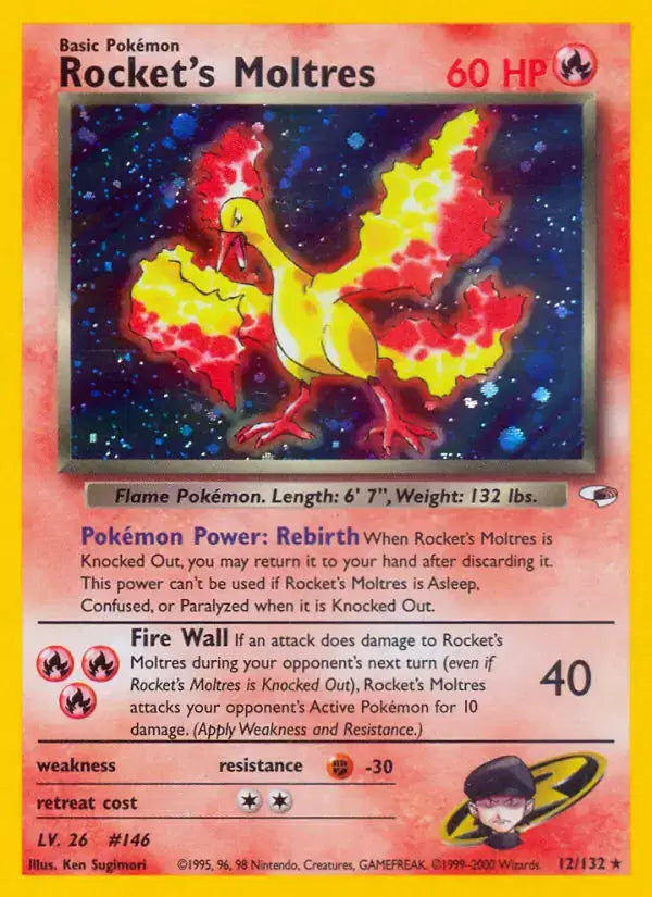 Rocket's Moltres - 12/132 - Gym Heroes