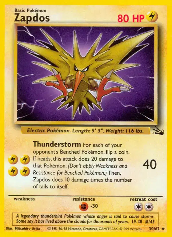 Zapdos - 30/62 - Fossil
