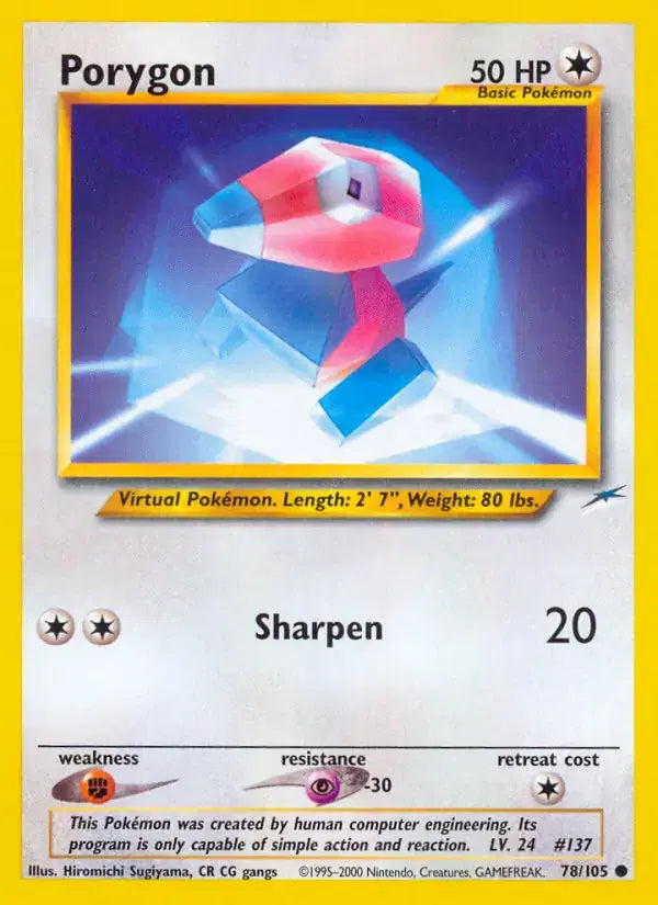 Porygon - 78/105 - Neo Destiny