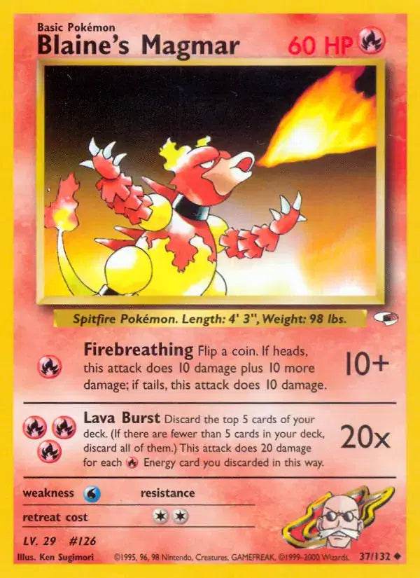 Blaine's Magmar - 37/132 - Gym Heroes