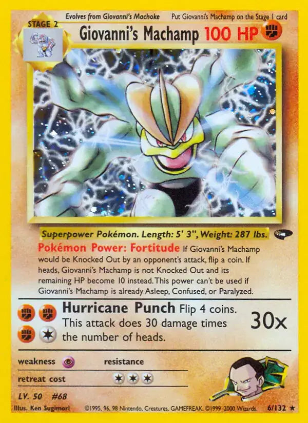 Giovanni's Machamp - 6/132 - Gym Challenge