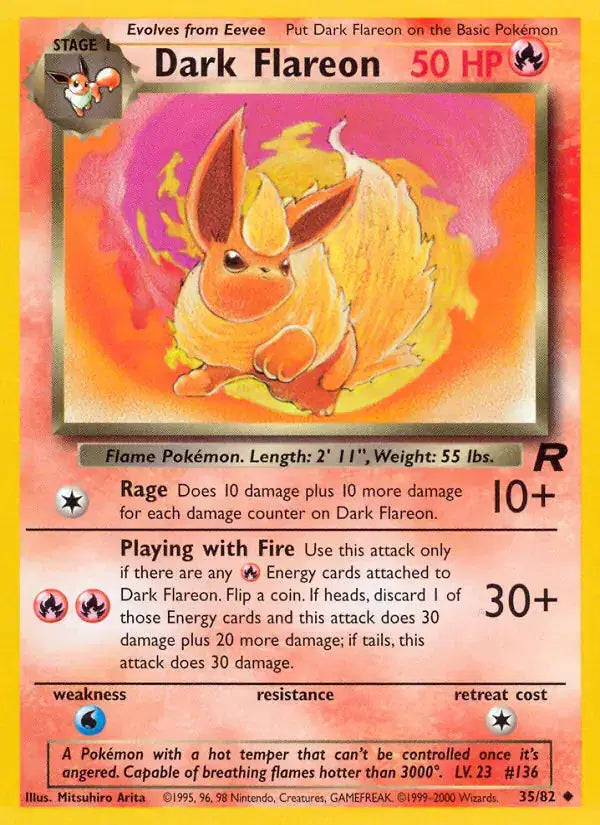 Dark Flareon - 35/82 - Team Rocket