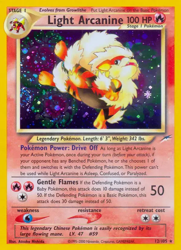 Light Arcanine - 12/105 - Neo Destiny