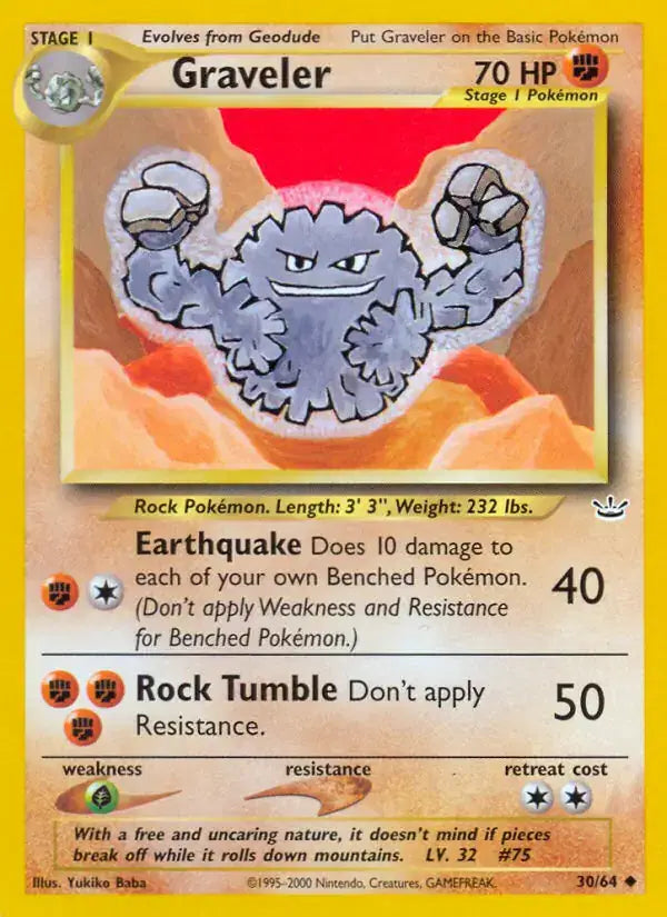 Graveler - 30/64 - Neo Revelation