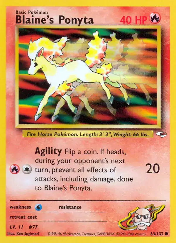 Blaine's Ponyta - 63/132 - Gym Heroes