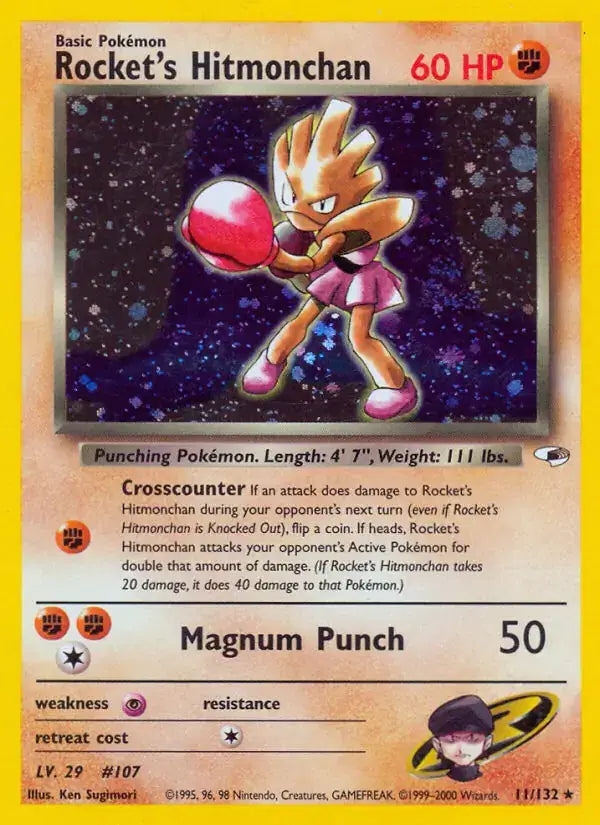 Rocket's Hitmonchan - 11/132 - Gym Heroes