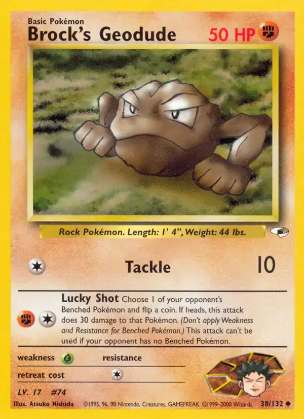 Brock's Geodude - 38/132 - Gym Heroes