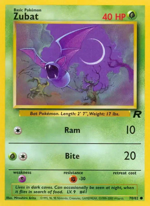 Zubat - 70/82 - Team Rocket