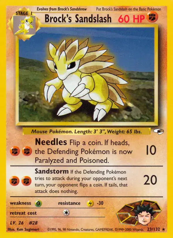 Brock's Sandslash - 23/132 - Gym Heroes