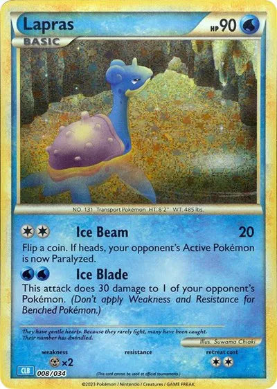 Lapras - 008/034 - CLB - Trading Card Game Classic