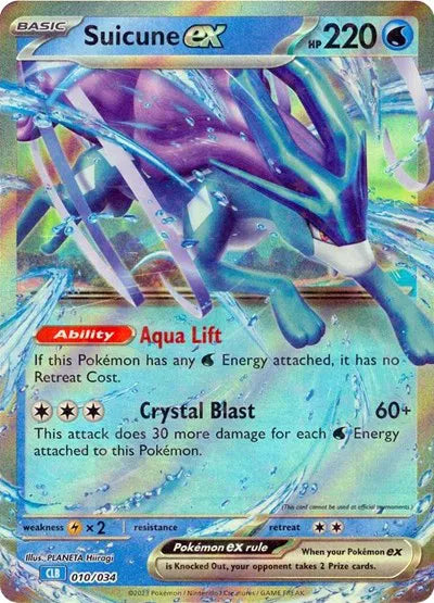 Suicune ex - 010/034 - CLB - Trading Card Game Classic
