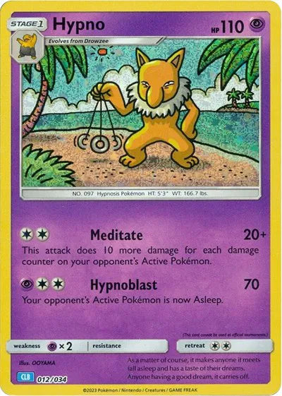 Hypno - 012/034 - CLB - Trading Card Game Classic